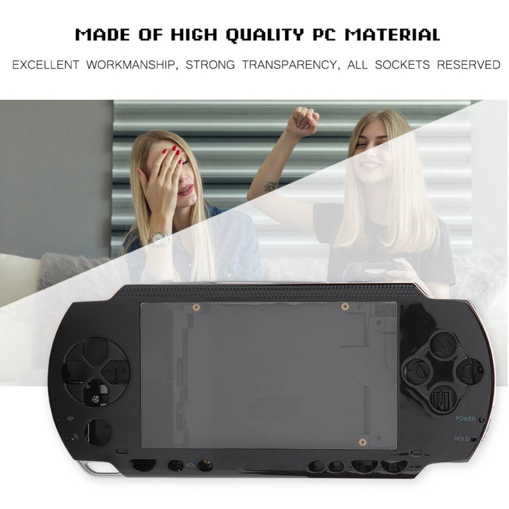 Full Shell Replacement Kit For Psp 1000 Transparent Black/Blue/Silver 4661392647738