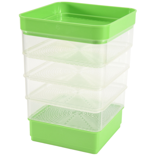 Sprouting kit for bean seeds, stackable sprouting kit with four levels 2