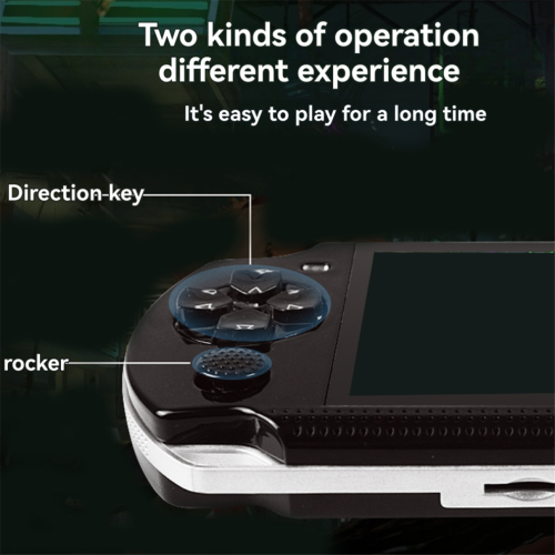 X6 Handheld Game Console 4.3 Inch Screen MP4 MP5 Game Player Black 1
