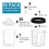 Paint spray gun mixing system, cup inserts and lids 3