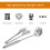 2-piece stainless steel spaghetti serving set, pasta spoon, pasta serving fork 3