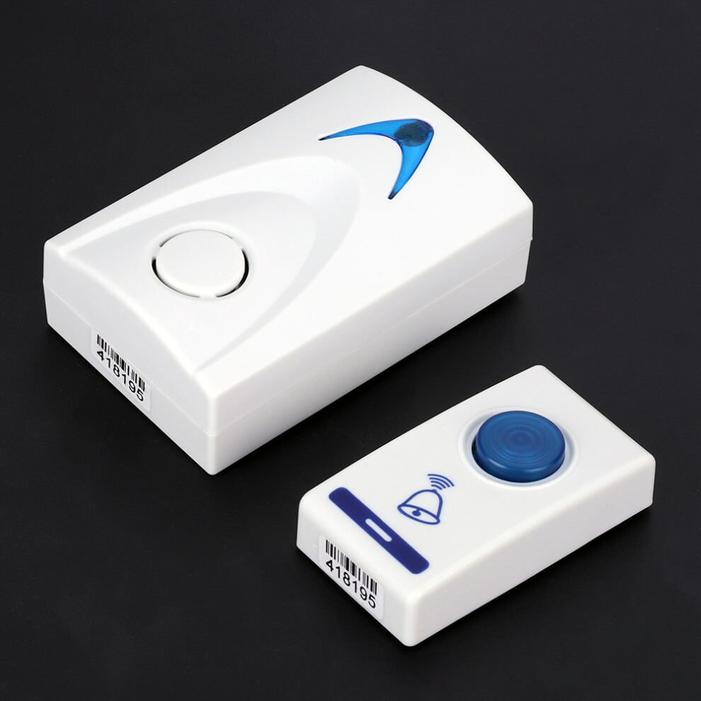 Wireless Doorbell Kit With 32 Melodies, 100M Range, White 4091382788408