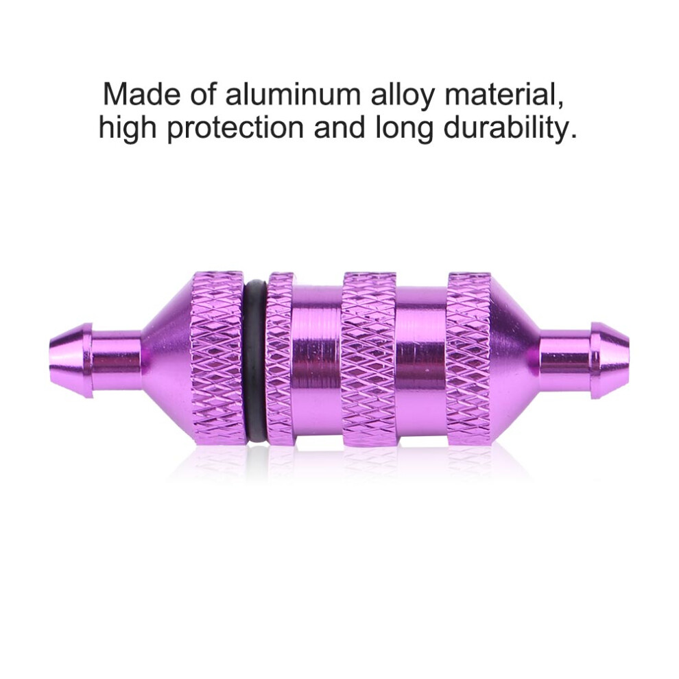 Rc Car Oil Filter For 1/8 1/10 Scale Nitro Fuel Engines Alloy Aluminum Purple 5081392674111
