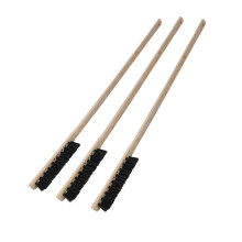 Wooden Bird Cage Brush Set 3PCS Long Handle for Parrots Durable Cage Cleaning