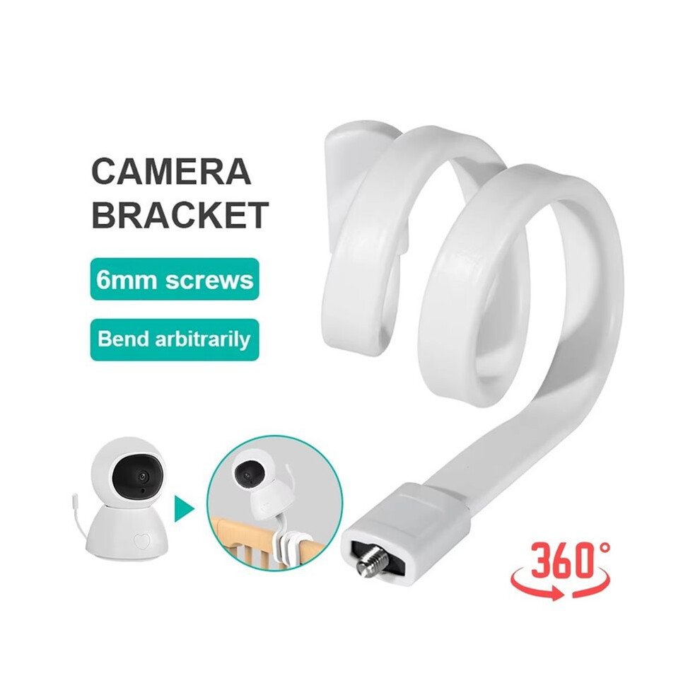 1/4 In Thread Gooseneck Camera Holder Silicone Selfie Snake Bracket Crib Support Monitor Bracket Baby Monitor Bracket 6032481386773
