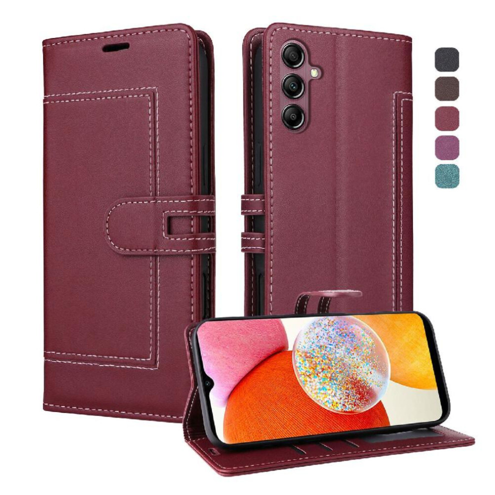 () Flip Case For Samsung Galaxy A54 5G Magnetic Buckle Closure Rfid Blocking Kickstand Card Slots Premium Pu Leather 764563246199