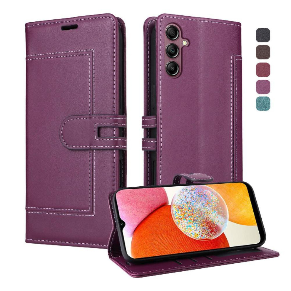 () Flip Case For Samsung Galaxy A54 5G Magnetic Buckle Closure Rfid Blocking Kickstand Card Slots Premium Pu Leather 764563246182