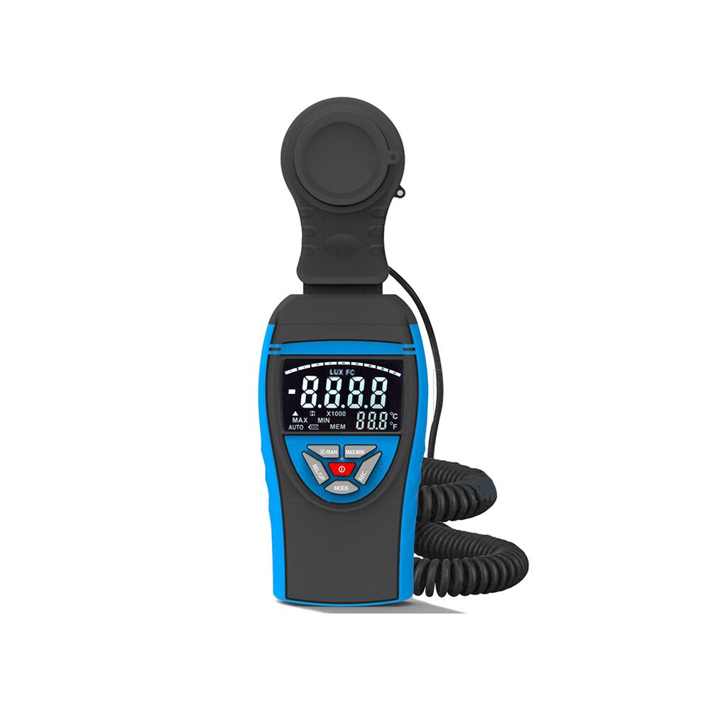 8801C Digital Light Meter 0-400,000 Lux Luxmeter With Rotatable Probe Data Logging For Electricians Industrial Household 6033260867674