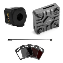 For O4 Pro V2 Unit Lens Cover Aluminum Heat Sink Case Modification Parts Cooling + UV/ND8/ND16/ND32 Filters