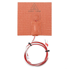 3D Printer Silicone Heated Pad, Heating Plate 100x100MM 220V 100W Hot Bed Silicone Pad, Hotbed Mat with Back Adhesive