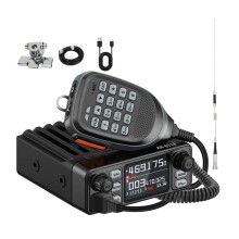 AR-8118 Dubbelbands -Mobilradio 25W HD-Röst Dubbel PTT HD-Tal