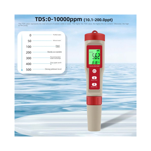 4-in-1 Digital pH Meter with pH/TDS/EC/Temp Function for Hydroponics 2
