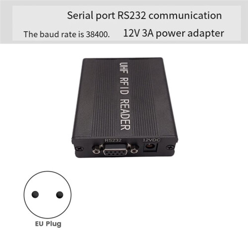 UHF RFID Reader SMA Female Connector 15m Read Distance RS232 Interface UHF RFID 4Port Reader EU PLUG 2