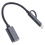 2-in-1 USB 3.0 OTG Adapter Cable Type C Micro-USB to USB 3.0 - Black 3
