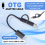 2-in-1 USB 3.0 OTG Adapter Cable Type C Micro-USB to USB 3.0 - Black 4
