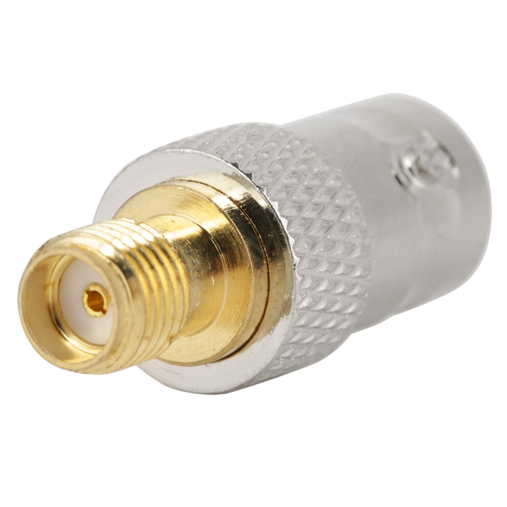 Rf Coaxial Adapter 2Pcs Bnc Female To Sma Female Test Converter Durable Silver 9301392648551