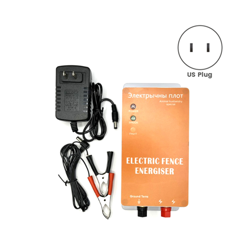 Elektrischer Zaun Solar Energizer Ladegerät Controller Vieh - US-Stecker 2