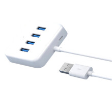 High-Speed 4-Port USB 3.0 Hub,Type-C Charging Adapter Cable Splitter for USB Disk HDD Writer Mouse Keyboard Extend Dock
