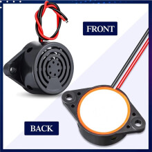 15Pcs SFM-27 3-24V Electronic Buzzer Active Piezo Alarm Sounder Continuous Beep Tone Mount Beeper for DIY Projects