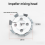 2 pieces Impeller Mixing Mount Electric Drill Rod Mount 2
