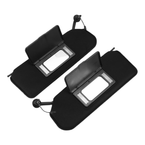 Front sun visor with mirrors and LED lights for C5 1