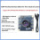 8PCS 100-degree camera module with 2-meter cable for WinXP/7/8/10 3
