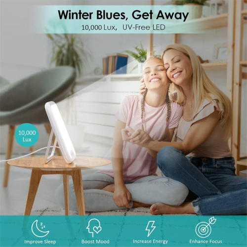 SAD Light Therapy Lamp Full Spectrum Bionic Solar Seasonal Lamp EU Plug 2