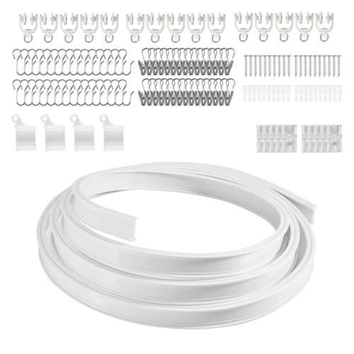 Flexible, bendable ceiling curtain track, ceiling mount 9.8 feet 1