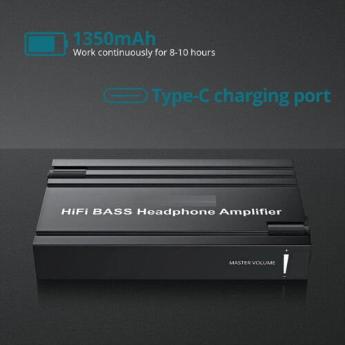 Ενισχυτής ακουστικών HiFi BASS Φορητός ενισχυτής ακουστικών 3,5 χιλ. 1