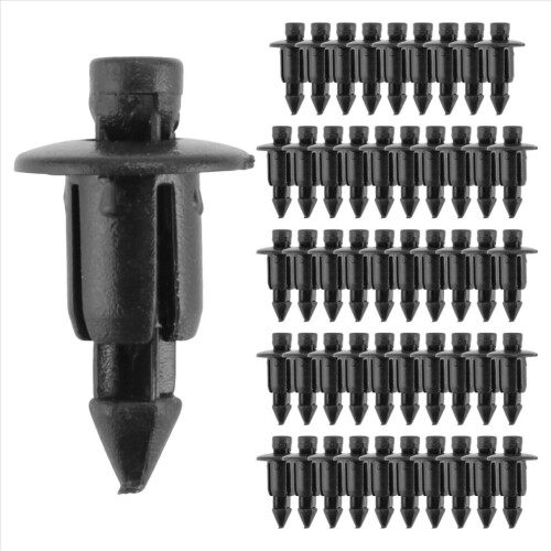 6 mm x 12 mm plastic rivets, car push clips, 50 pieces 1