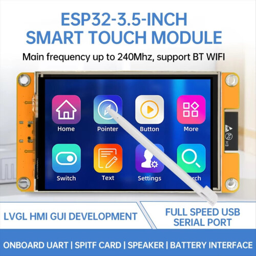 ESP32 WiFi Bluetooth-modulutvecklingskort TFT-pekskärm 2