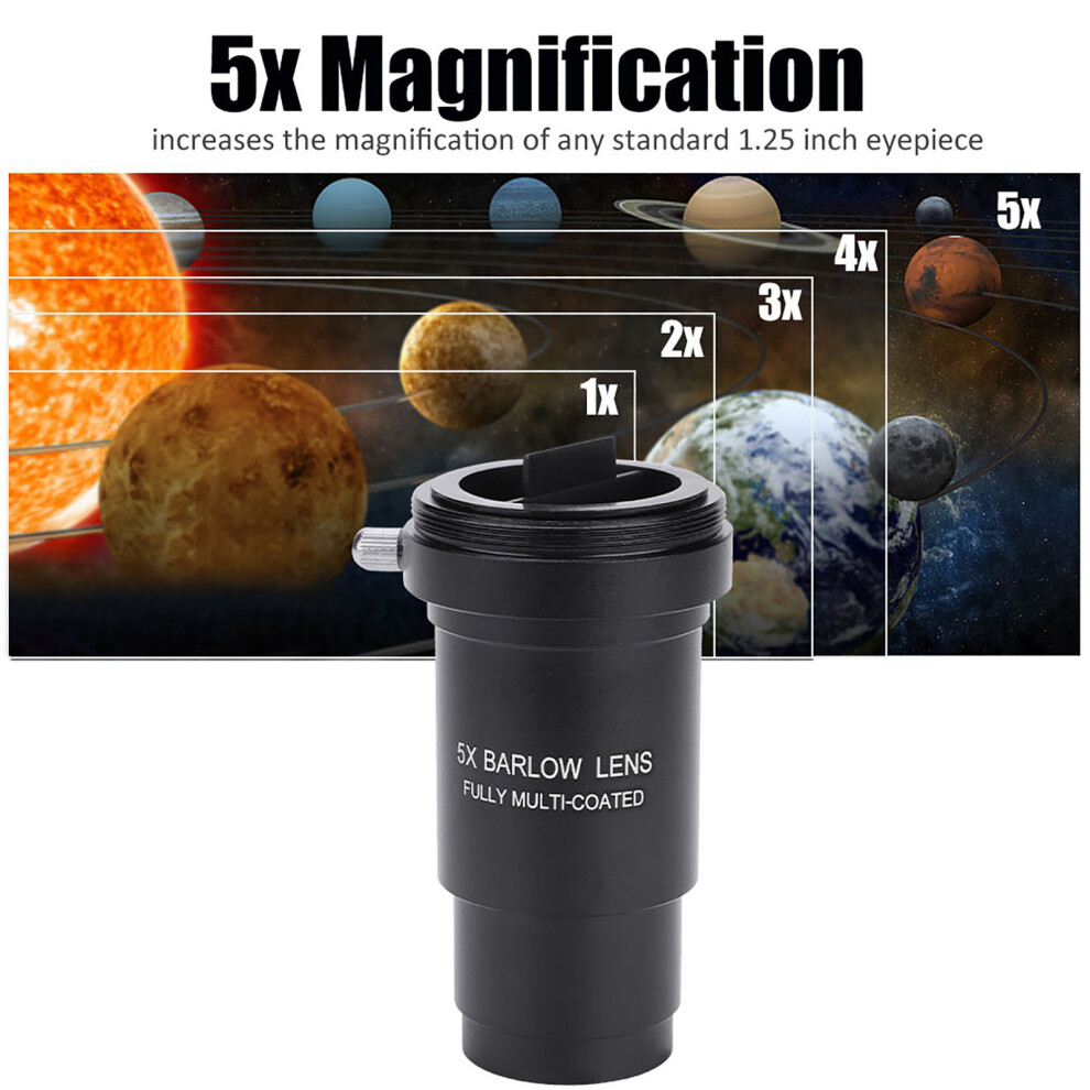 1.25" 5X Barlow M42 For Telescope 7340572842725