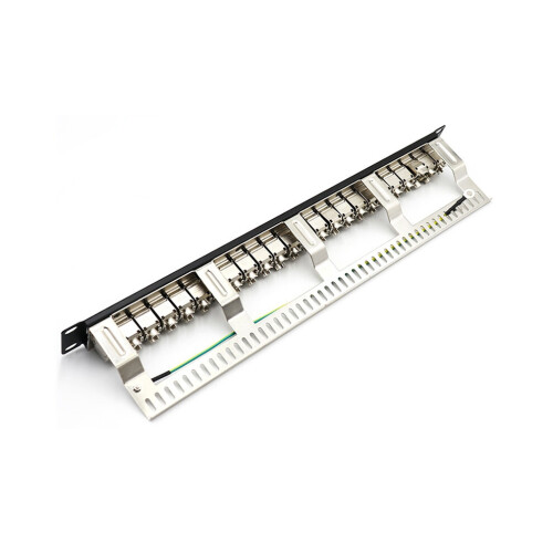 Cat7 Patch Panel 24 Port CAT7/CAT6A Patch Panel 1U 19 inch 2