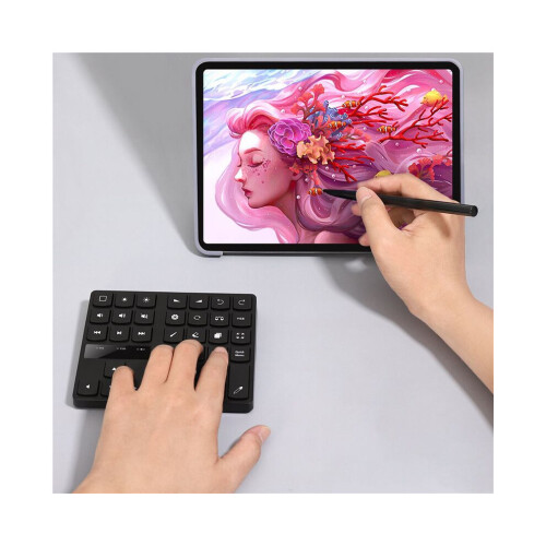 Bluetooth character keyboard, rechargeable wireless keyboard with 35 keys 2