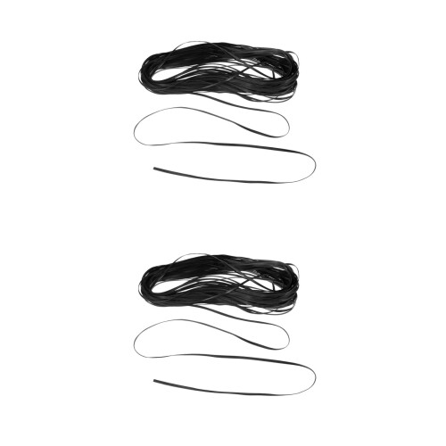 2Rolls Grey Pe Rattan Strips for Multi-Use Basket Weaving and Repair