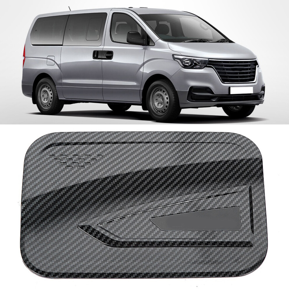 Carbon Fiber Style Fuel Tank Cap Cover For Hyundai Grand Starex (H1) 2019 6941392672816