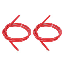 2 Pcs 8mm Silicone Ignition Wires 1m Long Red for Cars & Bikes