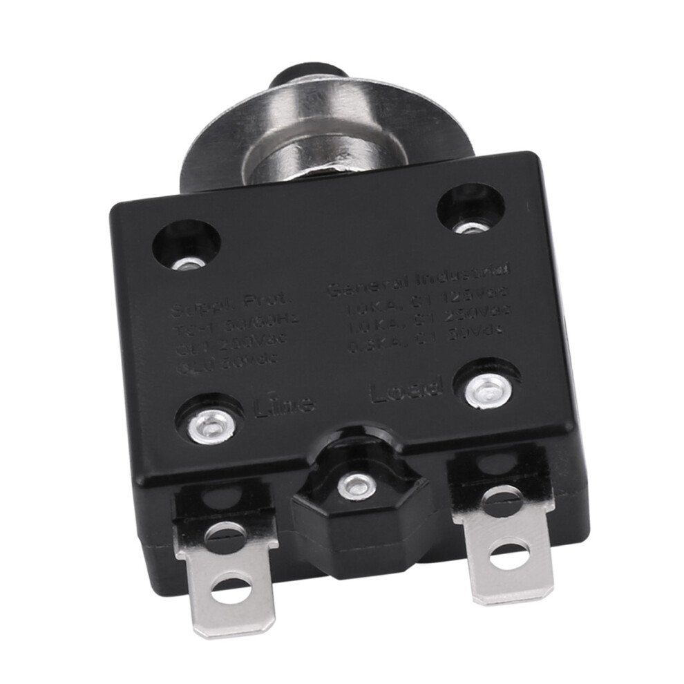 Thermal Switch Circuit Breaker 22A Manual Reset Overload Protector Over Current 7891392653584