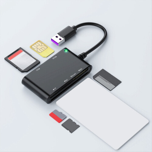 USB 3.0 Multi-Kartenleser 6-in-1 Smart/MS/M2/TF/SIM/SD 2