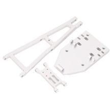 1/10 Scale RC Truck Tow Build Kit with Aluminum Alloy Crane Arm Silver
