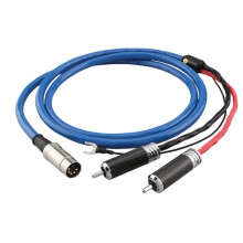 Audio Phono Tonearm Cable with Shielding 5DIN MALE to for RCA U Spade Plug OFC Silver Plated Cable ,for Cable