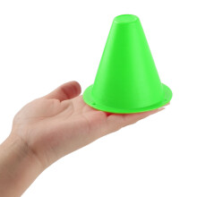 Football Training Cones 10 Pack Plastic Markers for Soccer Practice Green