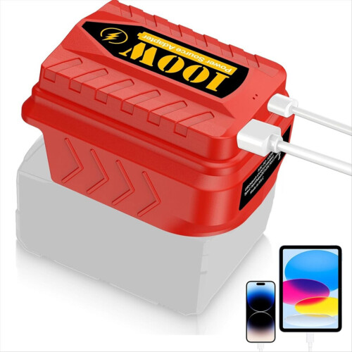 PD100W USB charging adapter for Milwaukee 18V M18 battery 1
