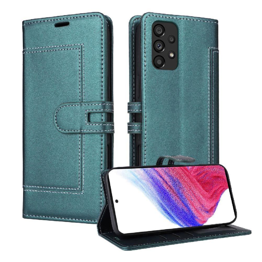 () Flip Case For Samsung Galaxy A32 5G Card Slots Premium Pu Leather Magnetic Buckle Closure Rfid Blocking Kickstand 764563246526