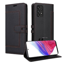 () Flip Case For Samsung Galaxy A32 5G Card Slots Premium PU Leather Magnetic Buckle Closure RFID Blocking Kickstand