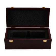 Wood Mic Storage Box Portable Multifunctional Storage Microphone Carrying Case Wireless Mic Protective Box
