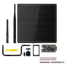 5-W-Entwicklungsboard-Solar-LoRa-Node-Kit mit Unterstützung für Meshtastic MeshCore mit WiFi LoRa 32 V4 und LoRa 2,4-GHz-Antenne (915 MHz)
