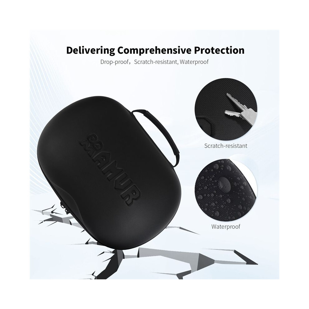 Amvr Oom Portable Storage Bag For Meta Quest 3S Vr Headset Pu Leather Hard Carrying Case For Meta Quest 3 Vr Accessories 6032936280465