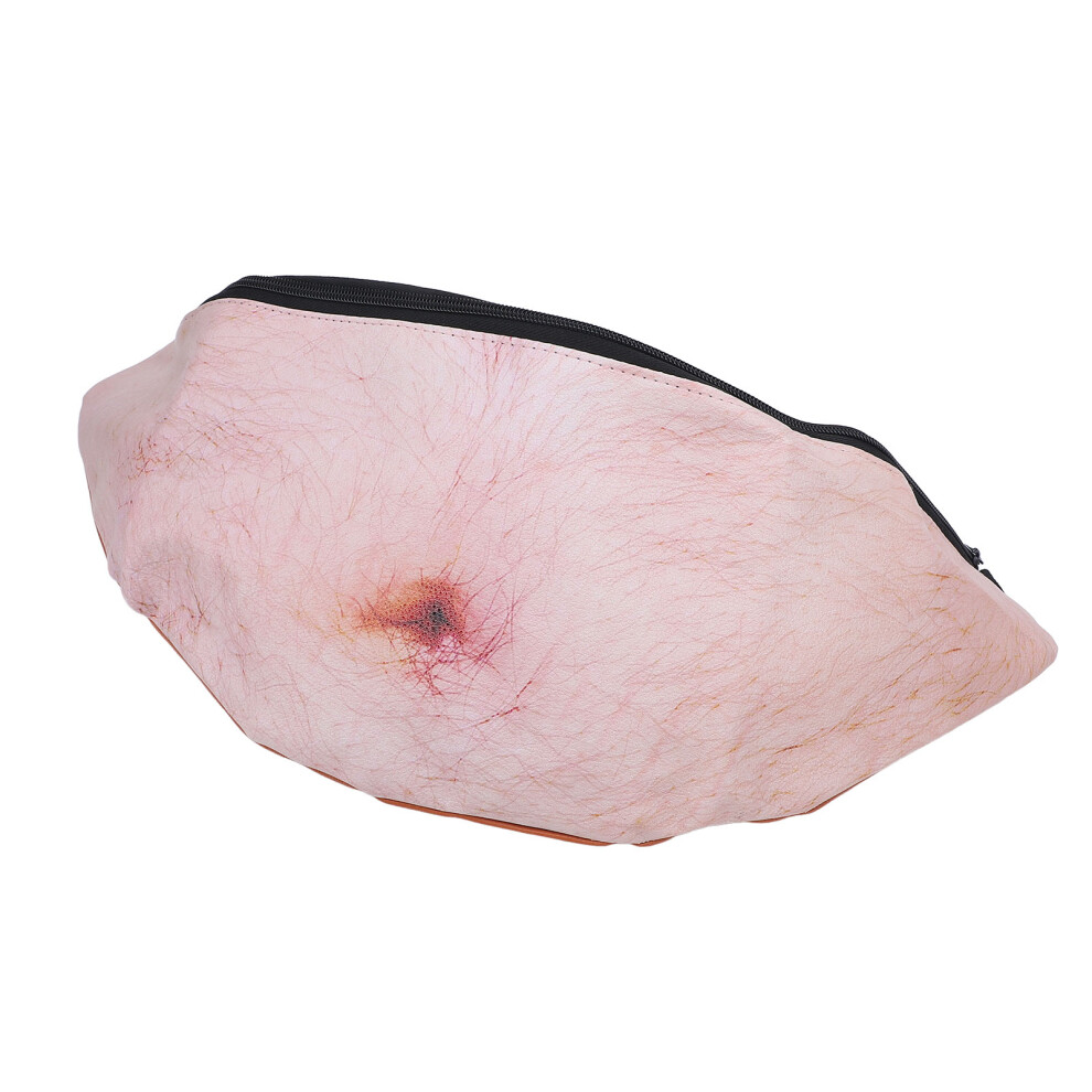 3D Dad Beer Belly Fanny Pack Large Capacity PU Waist Bag for Men