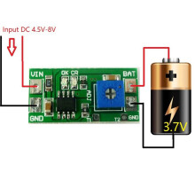 1PCS 50-1000MA Adjustable 3.7V 4.2V Li-Ion Rechargeable Lithium Battery Charger Module
